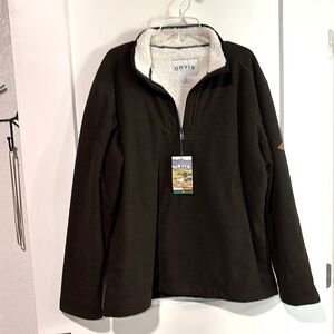 Brand new with tags, Men’s Orvis pull over jacket.